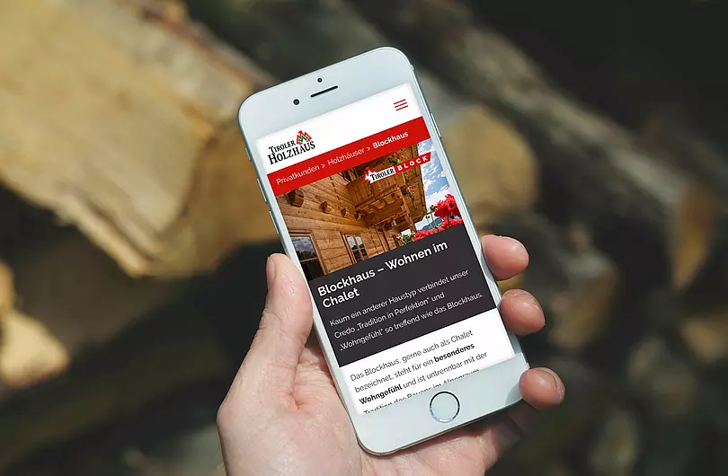 neue Webseite für die Tiroler Holzhaus GmbH in Silz neue Webseite für die Tiroler Holzhaus GmbH in Silz